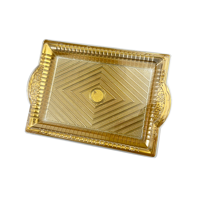 Transparentes, dickes Einweg-Gebäcktablett