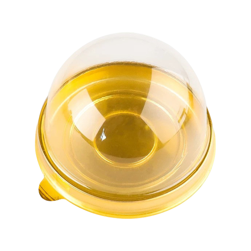 Transparente, kuppelförmige Verpackung aus PET-Kunststoff