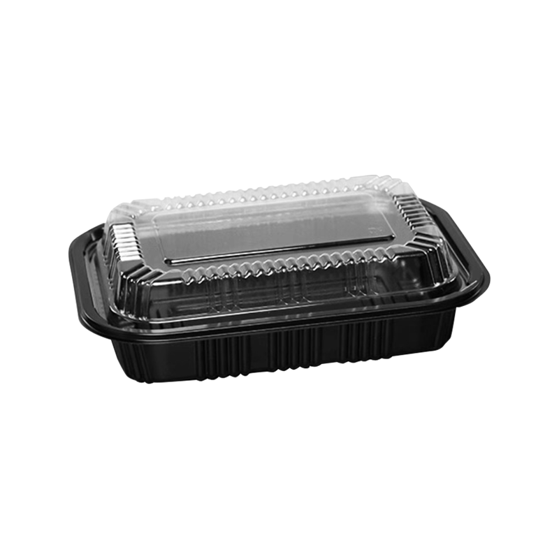 Schwarz abgedeckte Sushi-Take-Away-Box