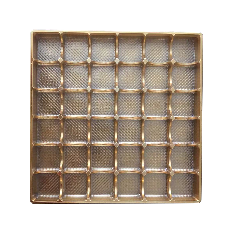 Verpackungsbox mit Luftpolsterfolie aus PET-Schokolade