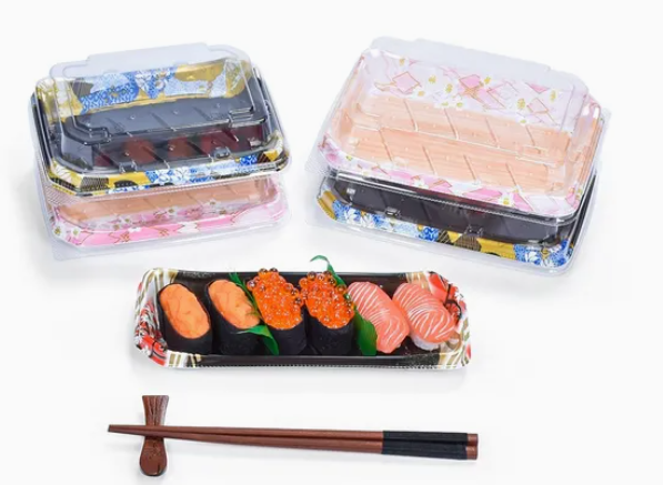 Einweg-Sushi-Tablett aus Kunststoff 