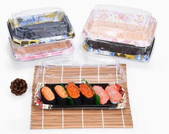 Einweg-Sushi-Tablett aus Kunststoff 