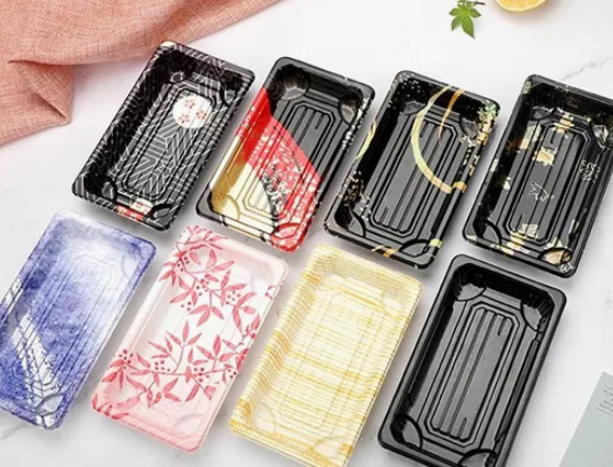 Einweg-Sushi-Tablett aus Kunststoff 