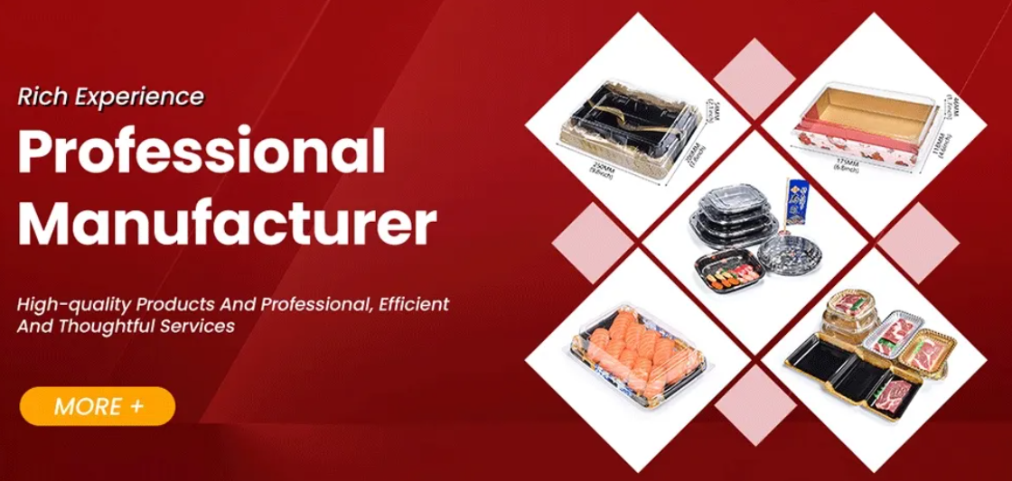 Einweg-Sushi-Tablett aus Kunststoff 